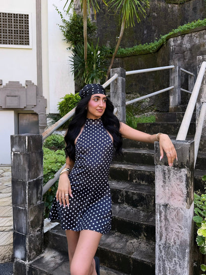 Robe courte à pois (3 couleurs)